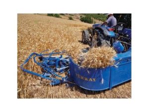 دروگر گندم با تراکتور حرفه ‌ای برای فرآوری گندم تازه و خشک ‌شده